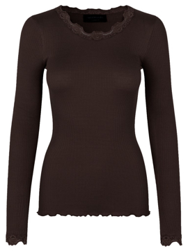 Rosemunde Silk T-shirt Ls Lace