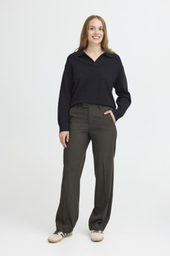 Pulz Jeans Bindy Melange Pant Wide